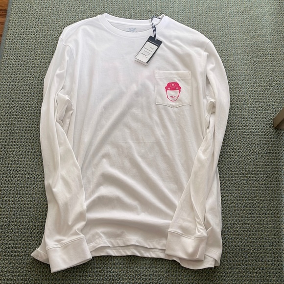 Vineyard Vines x Barstool Sports x Pink Whitney long Sleeve T-Shirt Like New - Picture 1 of 7